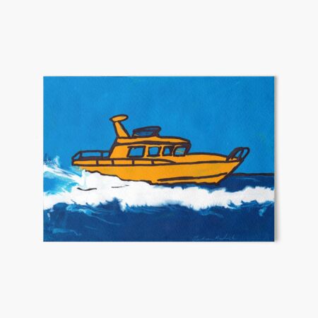 Sunny Boating Art Board Print