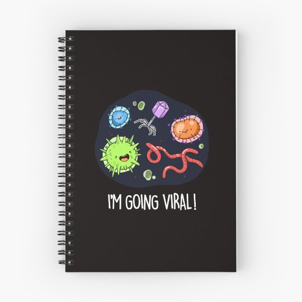 Item preview, I'm Going Viral Funny Virus Puns (Dark BG) designed and sold by punnybone.