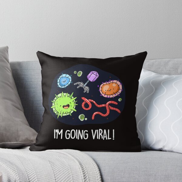 Item preview, I'm Going Viral Funny Virus Puns (Dark BG) designed and sold by punnybone.