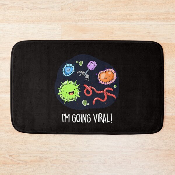 Item preview, I'm Going Viral Funny Virus Puns (Dark BG) designed and sold by punnybone.