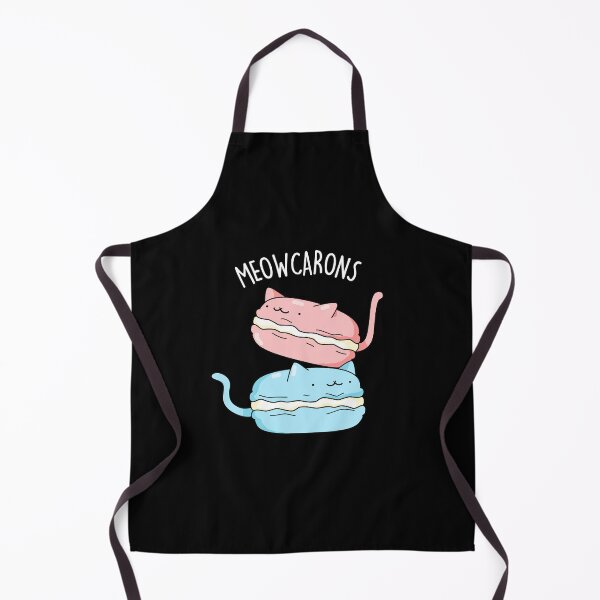 Item preview, Meowcarons Funny Macaron Puns (Dark BG) designed and sold by punnybone.