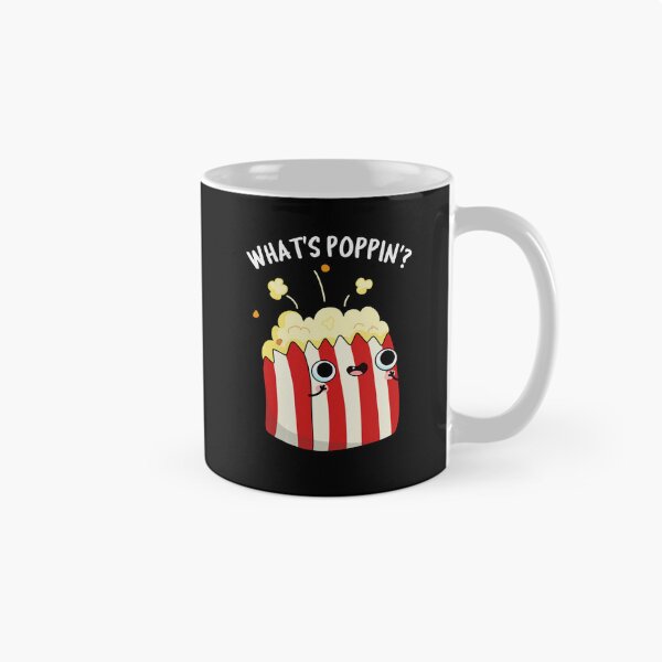Item preview, What's Poppin Funny Popcorn Puns (Dark BG) designed and sold by punnybone.