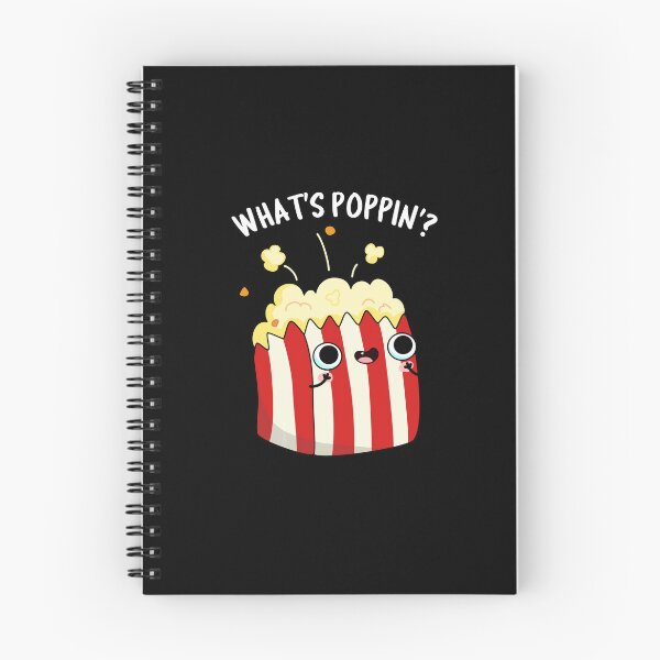 Item preview, What's Poppin Funny Popcorn Puns (Dark BG) designed and sold by punnybone.