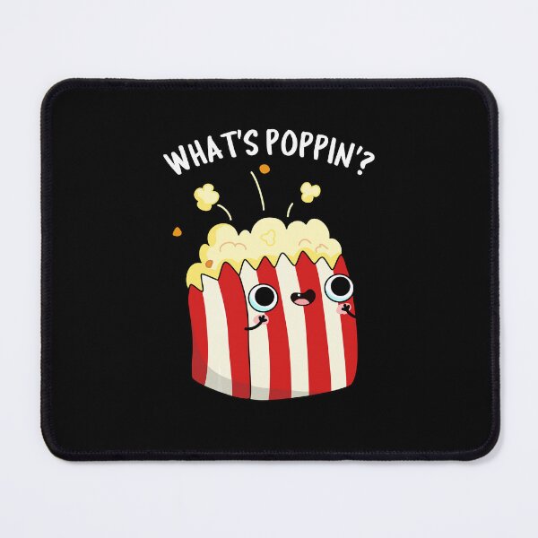 Item preview, What's Poppin Funny Popcorn Puns (Dark BG) designed and sold by punnybone.