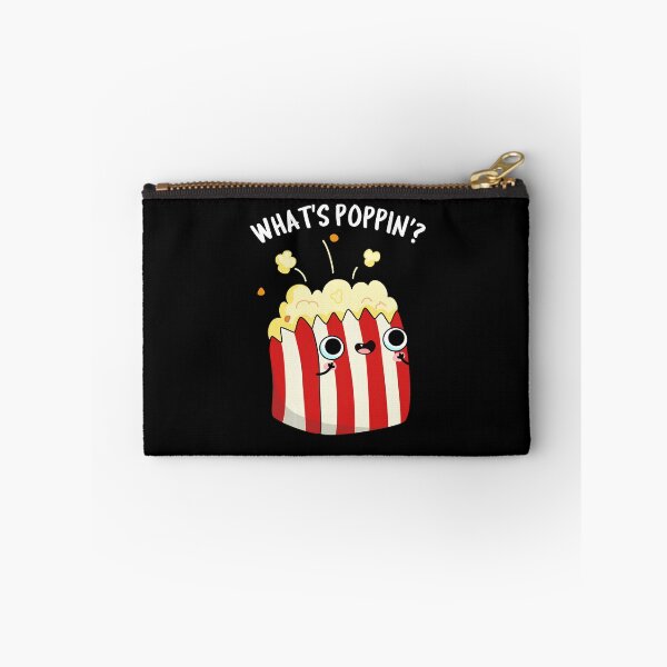 Item preview, What's Poppin Funny Popcorn Puns (Dark BG) designed and sold by punnybone.