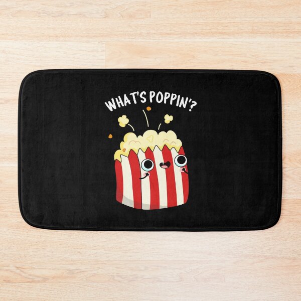 Item preview, What's Poppin Funny Popcorn Puns (Dark BG) designed and sold by punnybone.