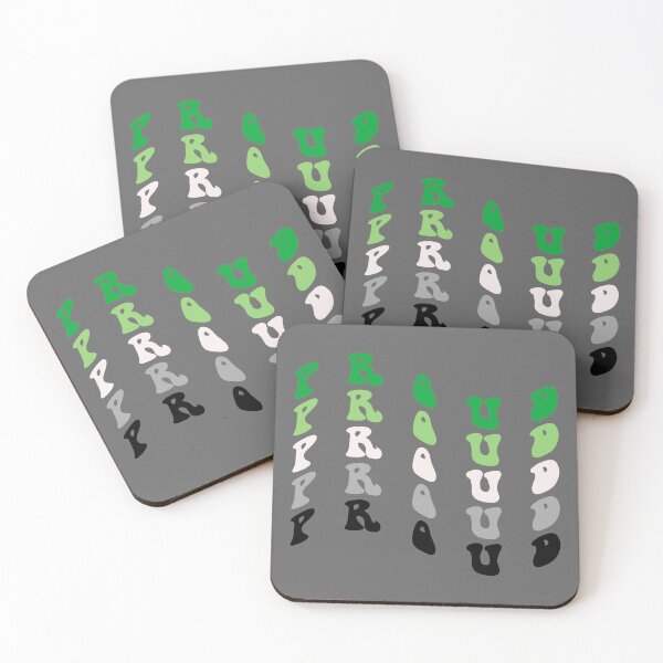Item preview, PROUD Aromantic Pride Flag Text designed and sold by everything4eva.