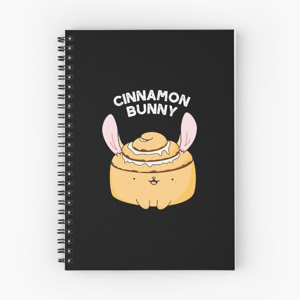 Item preview, Cinnamon Bunny Funny Cinnamon Bun Puns (Dark BG) designed and sold by punnybone.