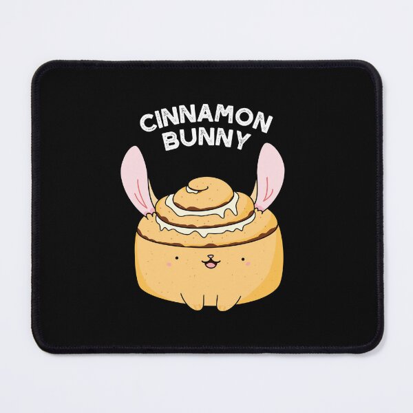 Item preview, Cinnamon Bunny Funny Cinnamon Bun Puns (Dark BG) designed and sold by punnybone.