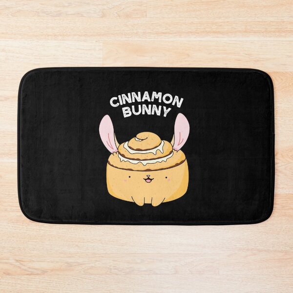 Item preview, Cinnamon Bunny Funny Cinnamon Bun Puns (Dark BG) designed and sold by punnybone.