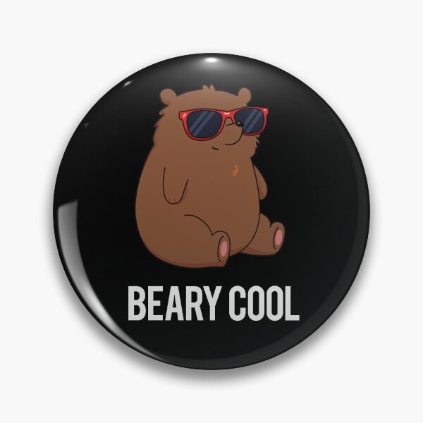 Item preview, Beary Cool Funny Bear Puns (Dark BG) designed and sold by punnybone.