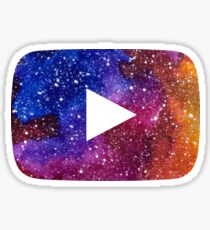 YouTube Play Button Space 2 Sticker