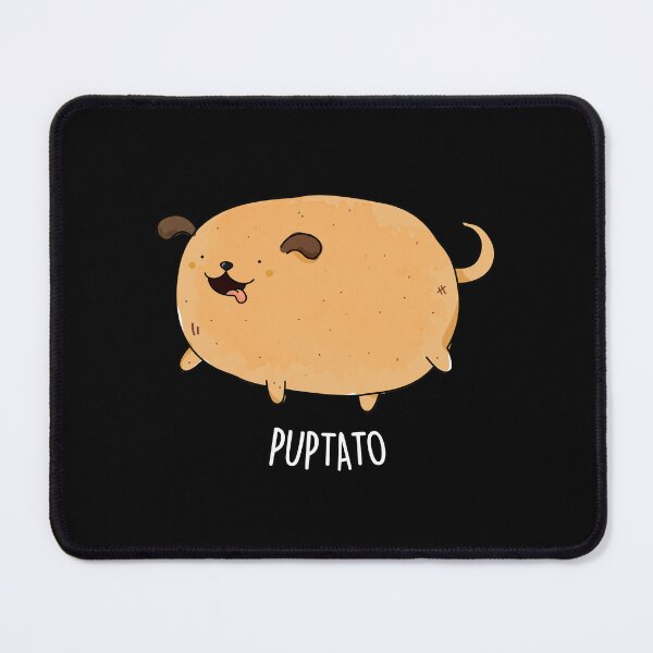 Item preview, Puptato Funny Puppy Potato Puns (Dark BG) designed and sold by punnybone.