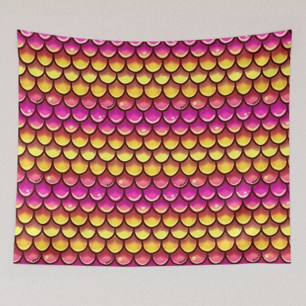 Item preview, Sunset Mermaid Scales designed and sold by JanGrackle.
