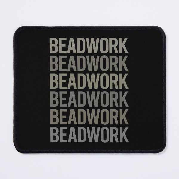 Item preview, Gray Text Art Beadwork designed and sold by StoreCalamity.