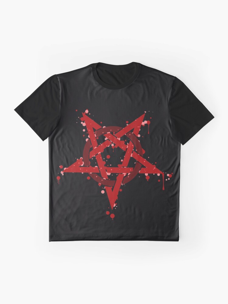 satan pentagram t shirt