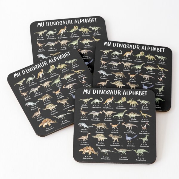 Item preview, Types Of Dinosaurs Alphabet A-Z ABC Dinosaur Identification designed and sold by Tobiasforslund.