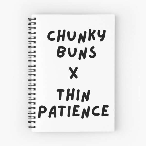 Item preview, Chunky Buns X Thin Patience Cute Funny Womens Teen Girl Tops Tee Tshirt designed and sold by JellyBeenzz.