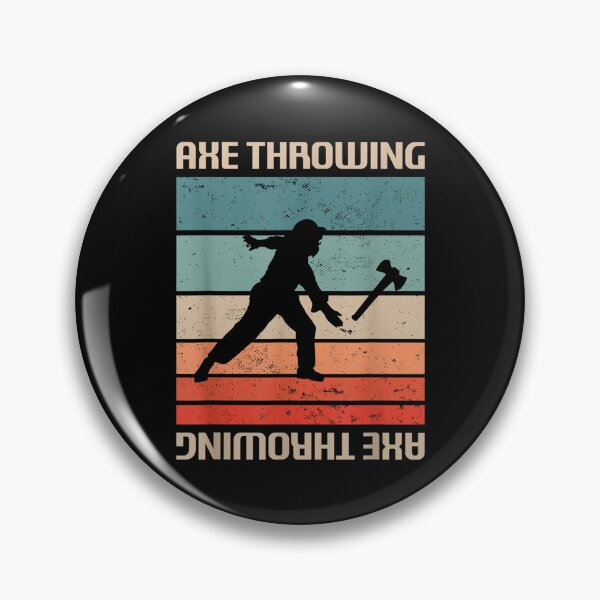 Item preview, Retro Vintage Classic Axe Throwing Player designed and sold by Nicholaswikstro.