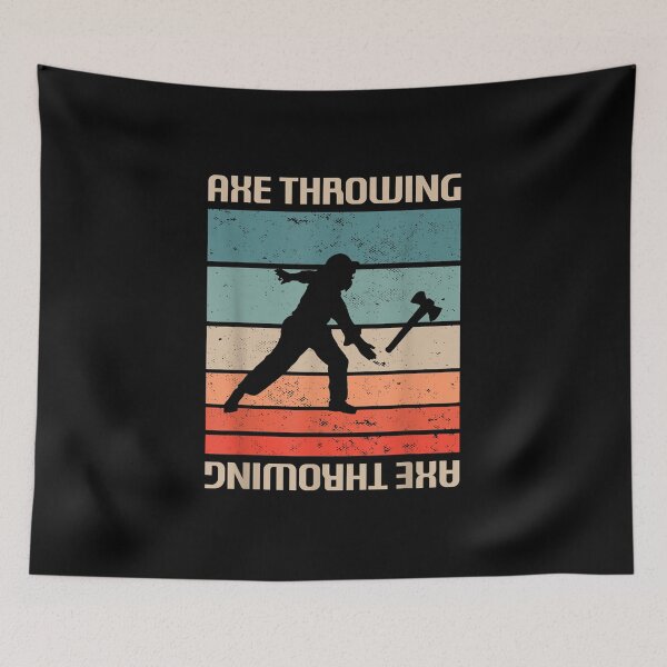 Item preview, Retro Vintage Classic Axe Throwing Player designed and sold by Nicholaswikstro.