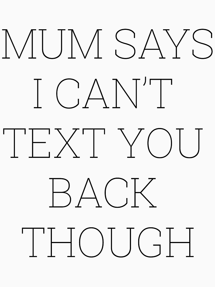 No Text Back by marchthatdice