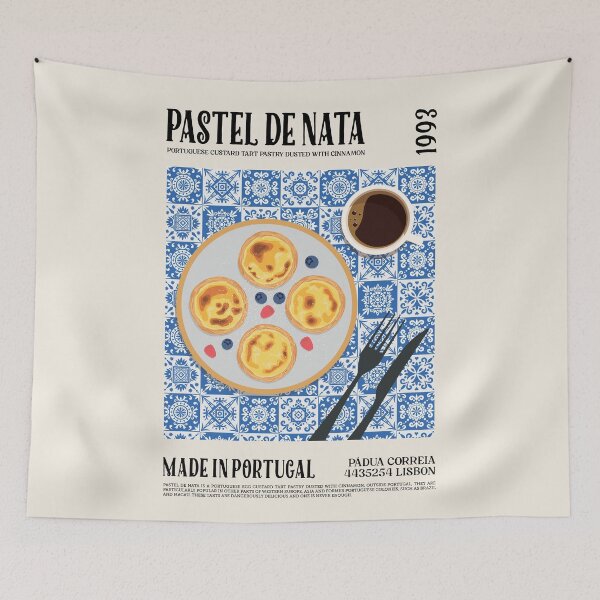 Item preview, Pastel De Nata Wall Art designed and sold by SurfolioPrints.