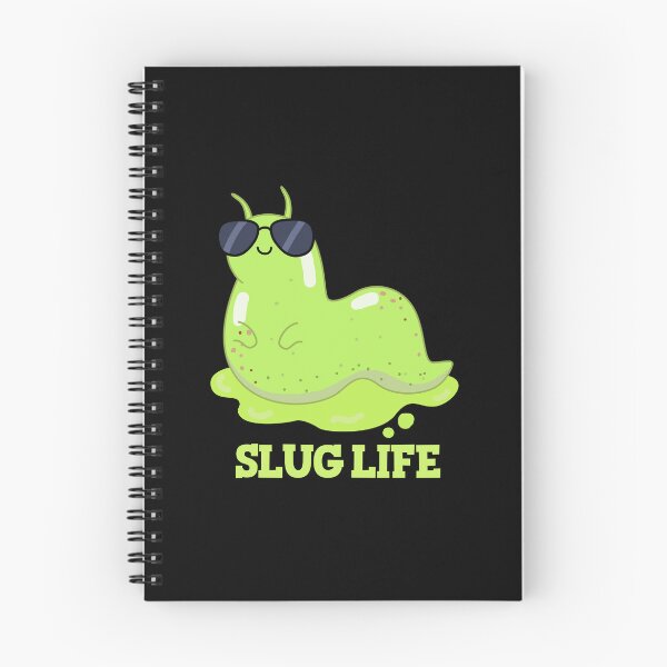 Item preview, Slug Life Funny Green Slug Puns (Dark BG) designed and sold by punnybone.