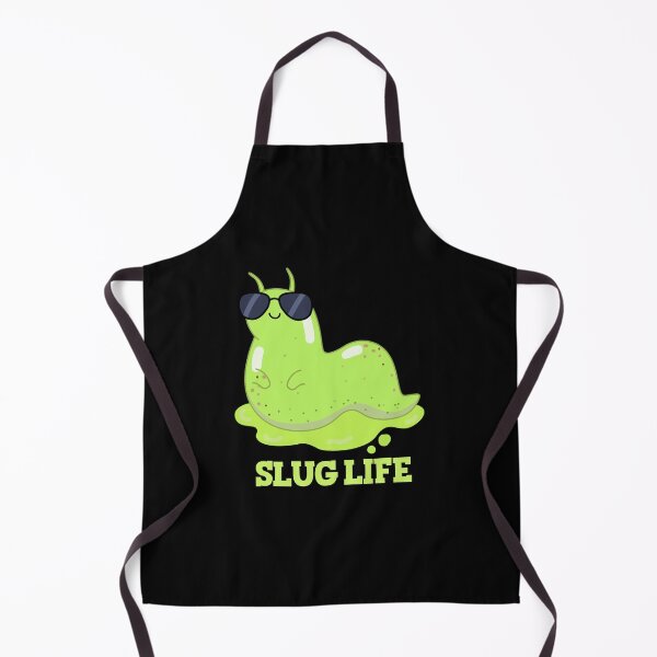 Item preview, Slug Life Funny Green Slug Puns (Dark BG) designed and sold by punnybone.