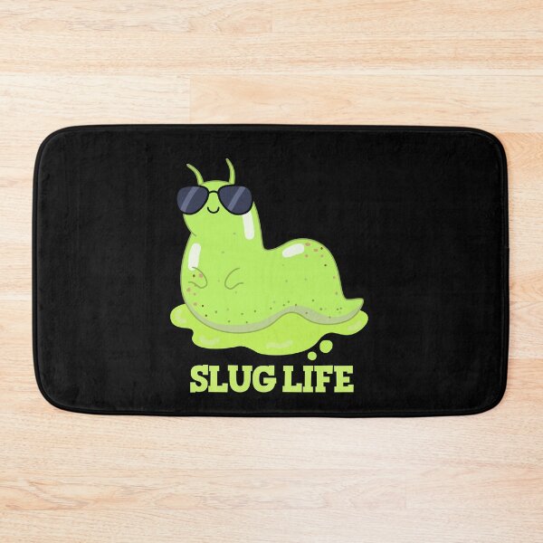 Item preview, Slug Life Funny Green Slug Puns (Dark BG) designed and sold by punnybone.