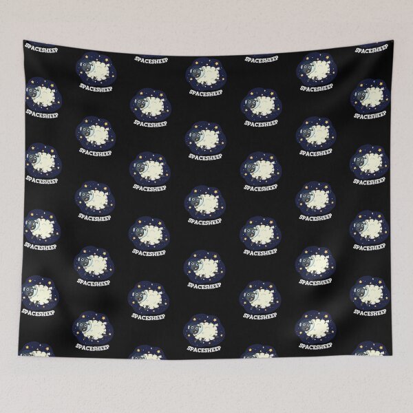 Item preview, Space Sheep Funny Astronaut Sheep Puns (Dark BG) designed and sold by punnybone.