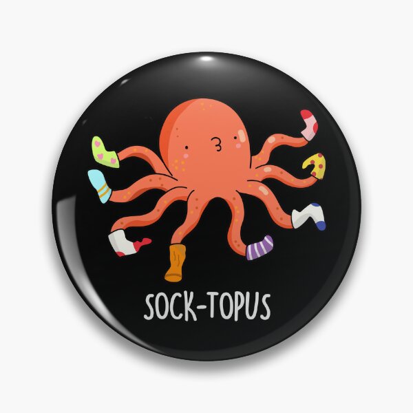 Item preview, Soctopss Funny Octopus Puns (Dark BG) designed and sold by punnybone.