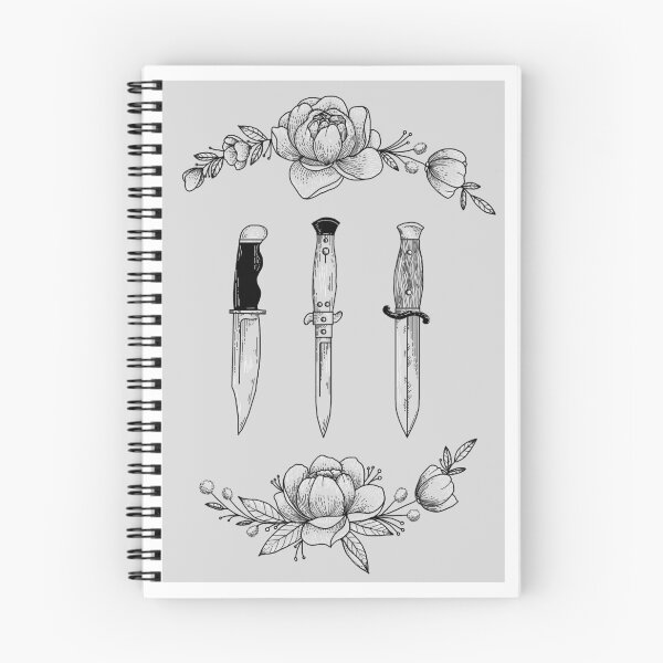 Item preview, Knife & peony flash designed and sold by Fieldm0use.
