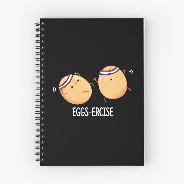 Item preview, Eggs-ercise Aerobic Funny Egg Puns (Dark BG) designed and sold by punnybone.