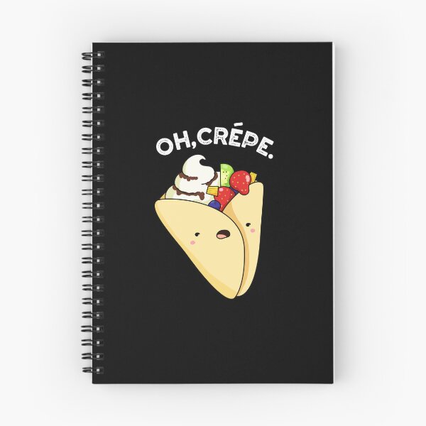 Item preview, Oh Crepe Funny Food Puns (Dark BG) designed and sold by punnybone.