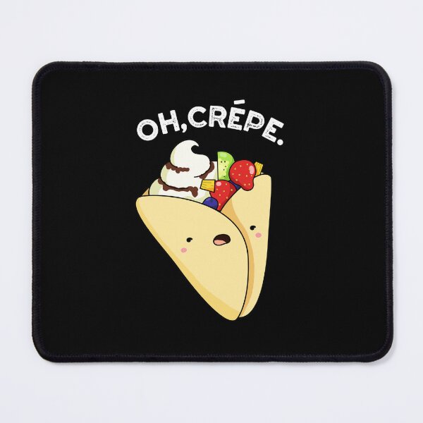 Item preview, Oh Crepe Funny Food Puns (Dark BG) designed and sold by punnybone.