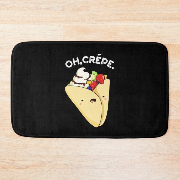 Item preview, Oh Crepe Funny Food Puns (Dark BG) designed and sold by punnybone.