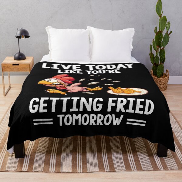 Item preview, Live Today Like You're Getting Fried Tomorrow chiken funny humor vintage cute designed and sold by elizabethdawnn.