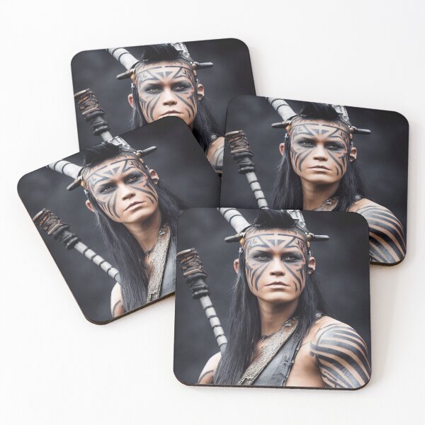 Item preview, Female barbarian warrior with tribal tattoos designed and sold by ai1art.