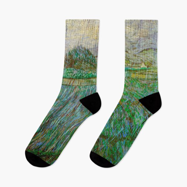 Item preview, Wheat Field in Rain - Vincent van Gogh designed and sold by SimpleJoyStyle.