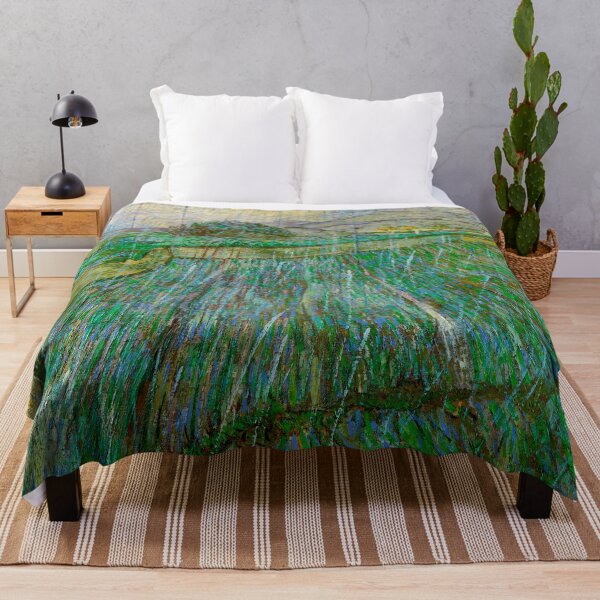 Item preview, Wheat Field in Rain - Vincent van Gogh designed and sold by SimpleJoyStyle.