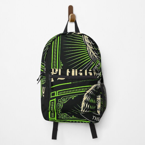 Item preview, Flogging molly black crow and skull, green background designed and sold by STEPHENSTERR.