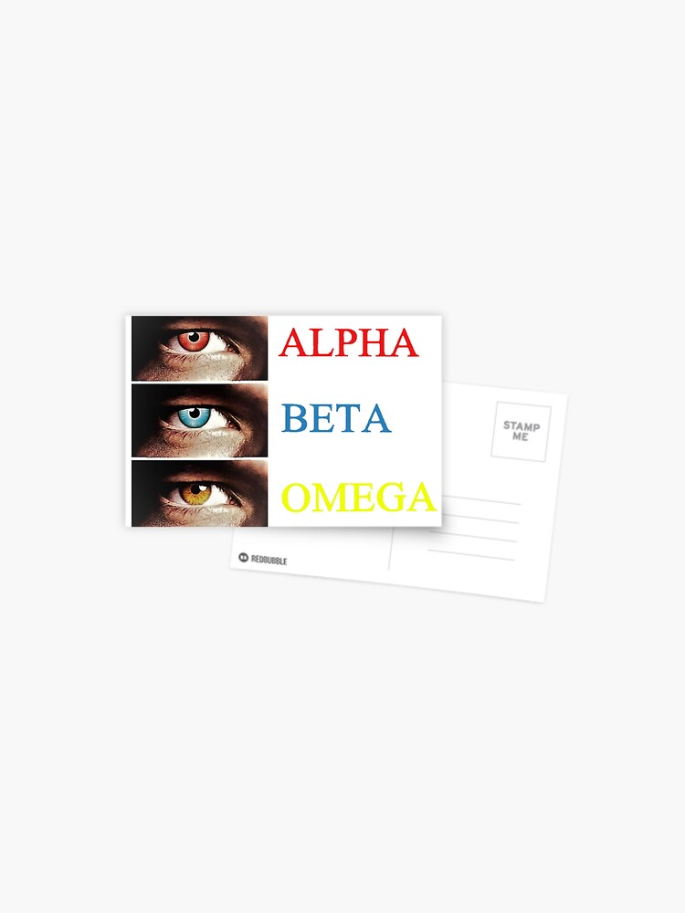 ALPHA BETA OMEGA Postcard