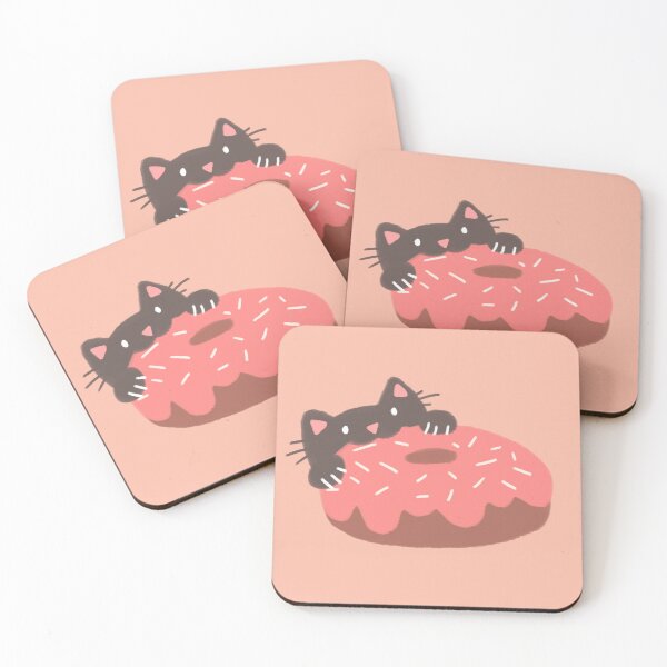 Item preview, Gato negro robando donas designed and sold by liloreleii.