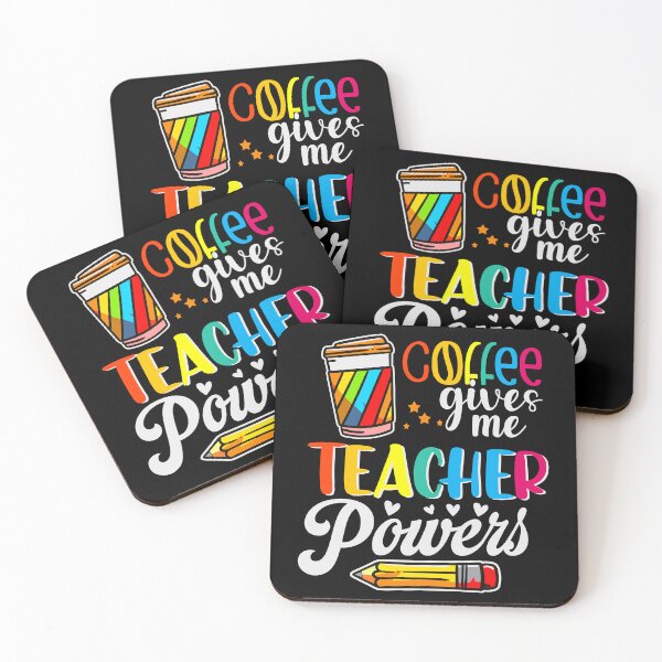 Item preview, Coffee gives me teacher powers designed and sold by sweary12.