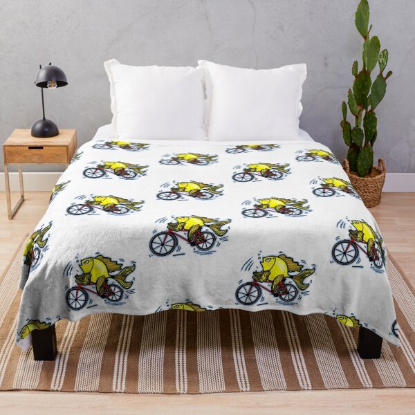 Item preview, Bicycle Fish funny cartoon designed and sold by FabSpark.