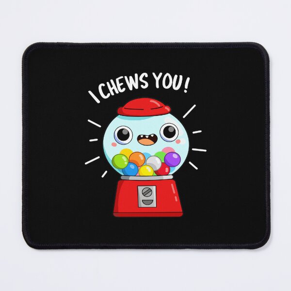 Item preview, I Chews You Funny Gumball Machine Puns (Dark BG) designed and sold by punnybone.