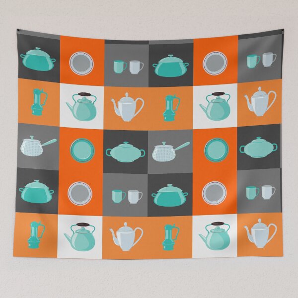 Item preview, Kitchen Utensils. Kitchen Equipment. Household Objects. Icons Set. Pot, Kettle, Cup, Dish, Plate.  designed and sold by ivector.