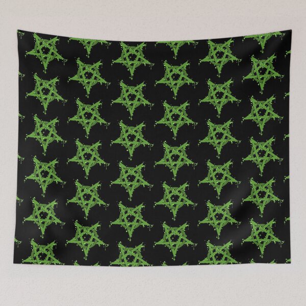 Item preview, Green Satanic Spotted Pentagram designed and sold by MurphyMorganGifts.