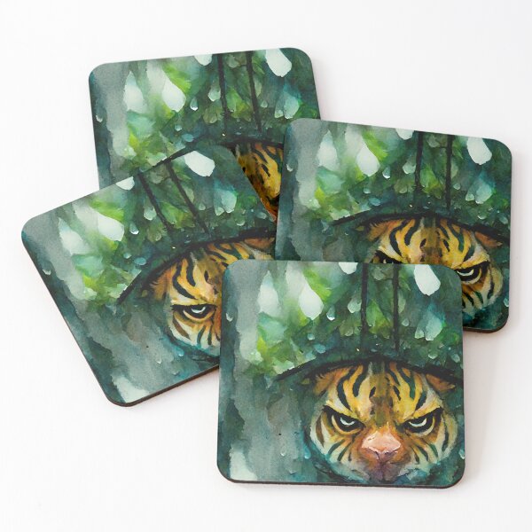 Item preview, Tiger In Rainforests Watercolor designed and sold by shokA Design.