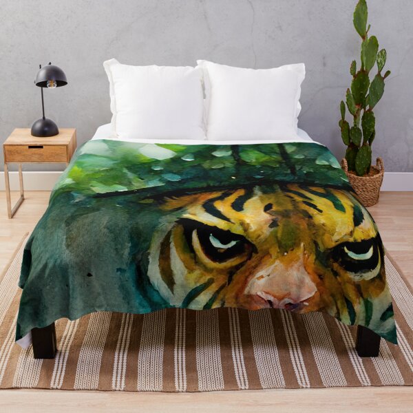 Item preview, Tiger In Rainforests Watercolor designed and sold by shokA Design.